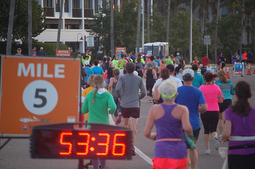 About 3,500 runners took part in the race in both the 10K and half-marathon divisions.