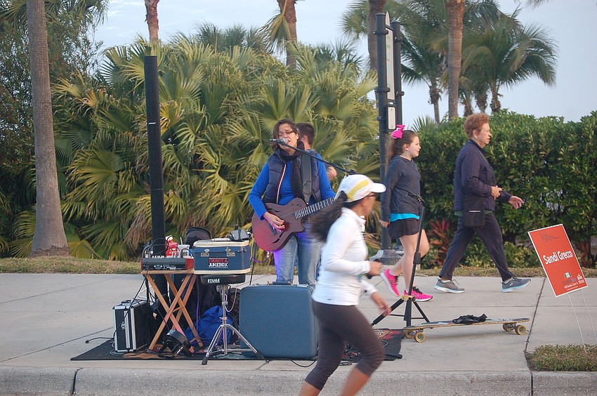 Sandi Greco performed at Golden Gate Point.