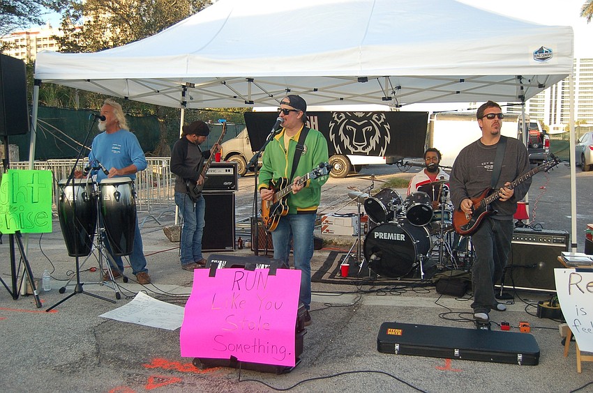 Fiyah Wata performed at Tamiami Trail and Fruitville Road.