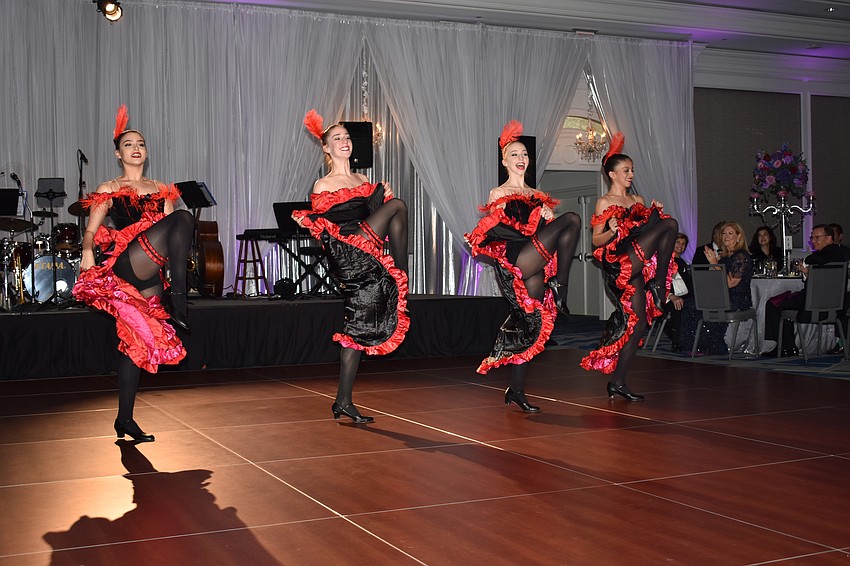 Cuban Ballet dancers surprise guests with a performance of the Can Can.