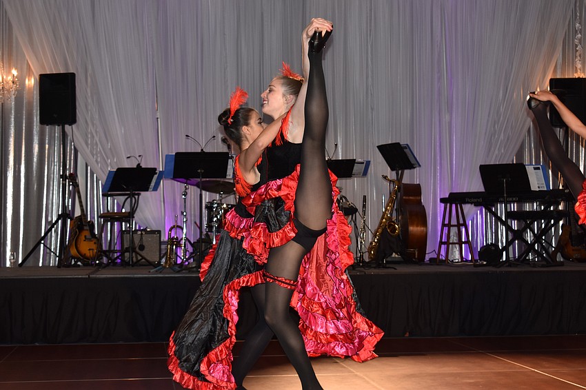 Cuban Ballet dancers surprise guests with a performance of the Can Can.