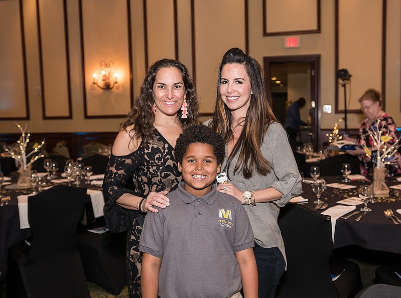 Melissa Morsli, Diana Roberts and Visible Men Academy student Breyon Peterson