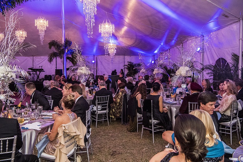 The room was decorated with beautiful tablescapes and fine dining by Michael’s On East.