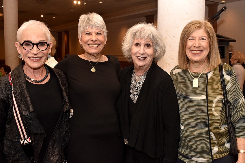 Diane Gans, event chairwoman Nancy Cohen and Sylvia Pastor and Susan Newmark