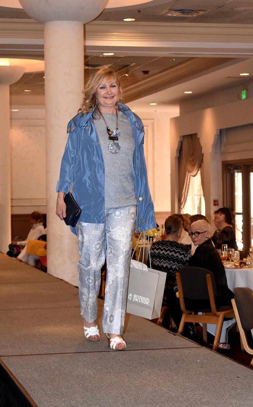 The ladies modeled clothing from Evelyn & Arthur.