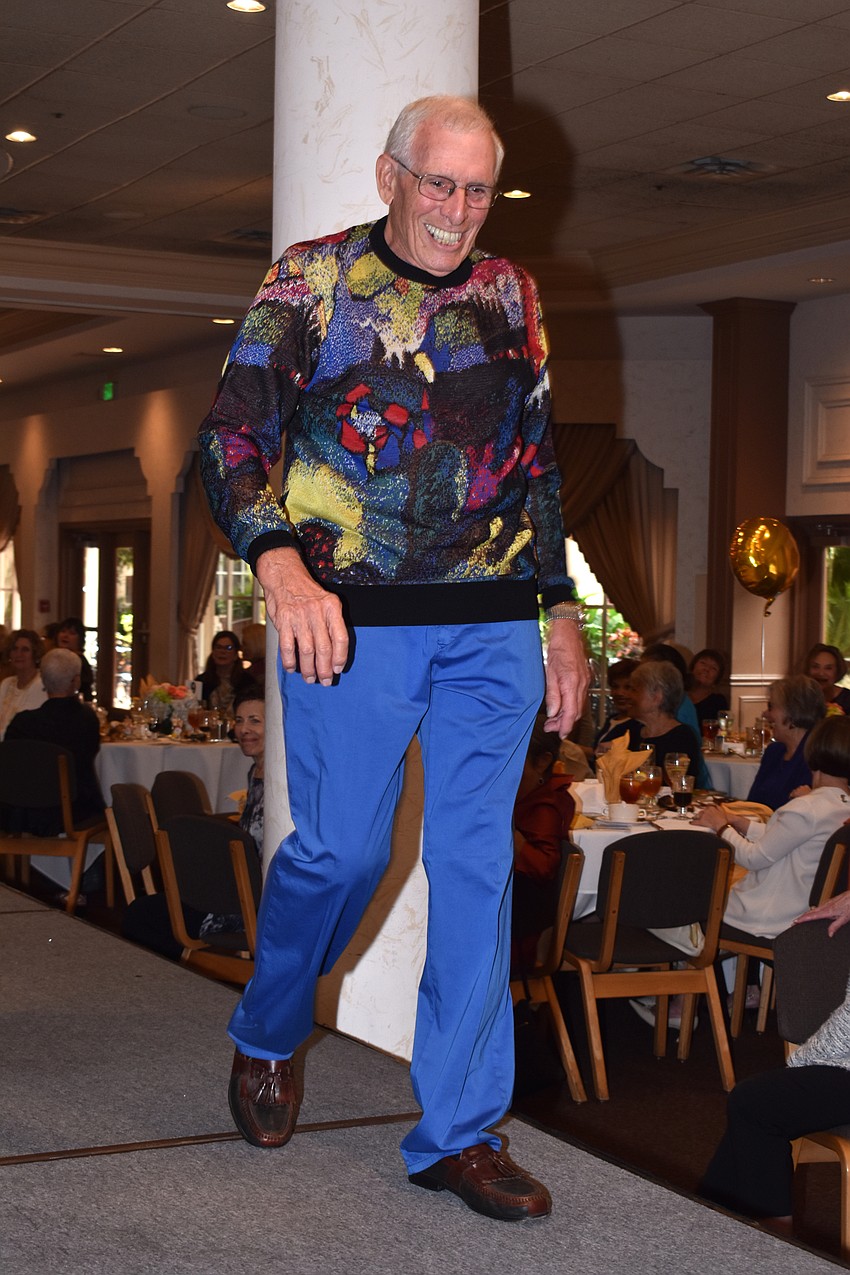 This year’s fashion show including men’s clothing from Martin Freeman Clothing.