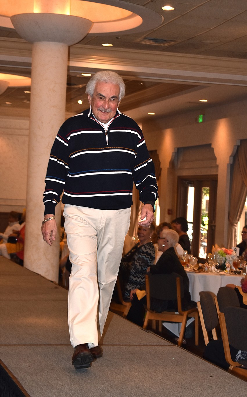 Len Libman makes his way down the runway.