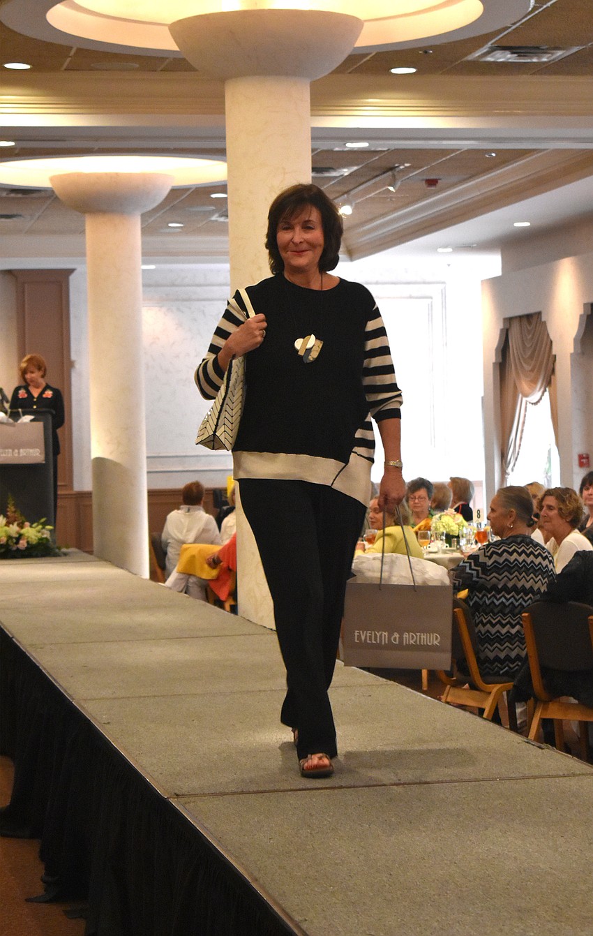 The ladies modeled clothing from Evelyn & Arthur.