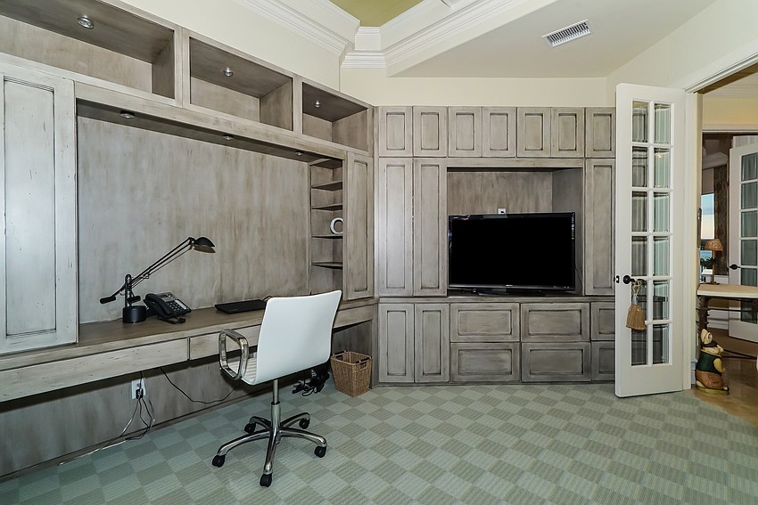 Among the amenities is a media room.