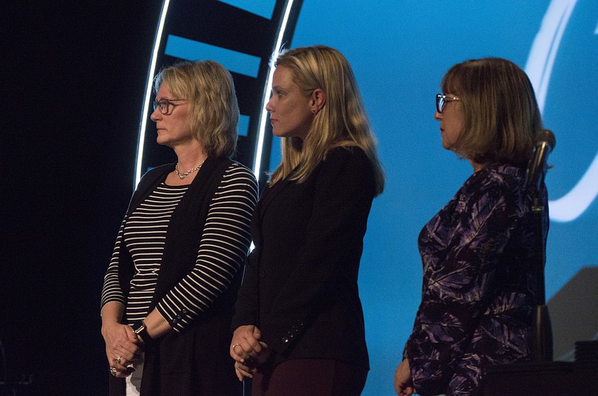 Captain Corinne Stannish of the Sarasota Police Department, Sarasota County Judge Erika Quartermaine and Manatee County Judge Susan Maulucci work to help sex trafficking victims who run into criminal problems.