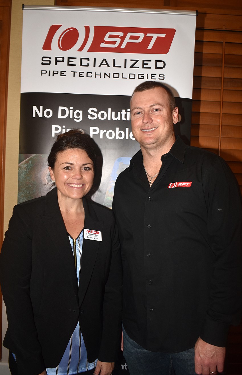 Deanna Mixon and Mark Royce of event sponsor SPT, Specialized Pipe Technologies