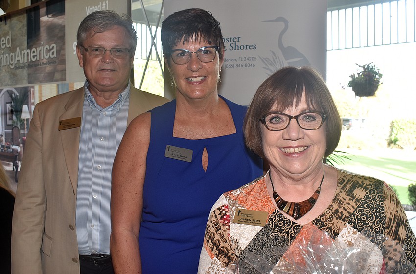 Jerry Dunn, Leslie Mura and Karen Sues of event sponsor Westminster Point Pleasant
