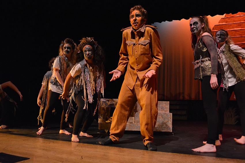 Scar, played by John Todd Girman, gets an enthusiastic response after telling them they will never hungry after he becomes king.