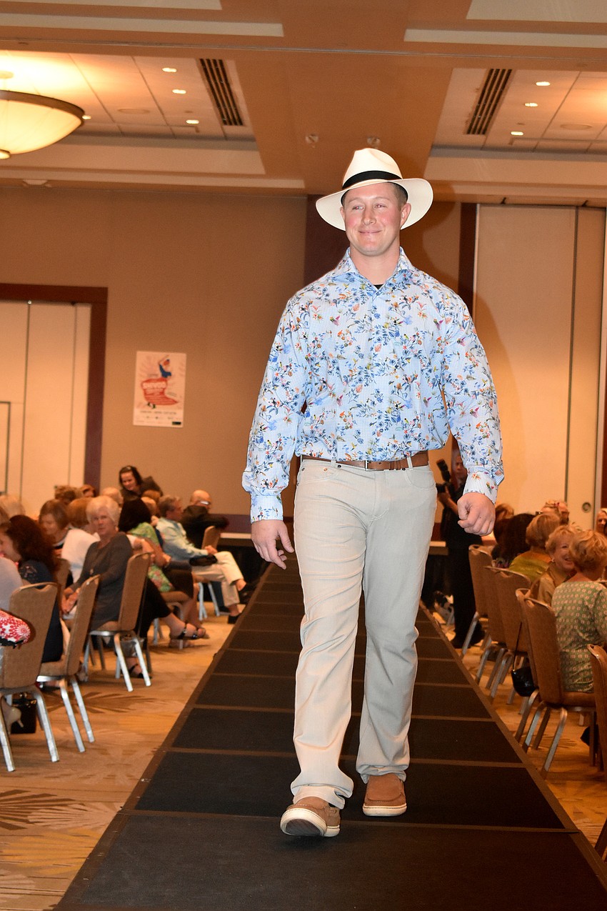 Male models showed off clothing from Harold Freeman of Martin Freeman.