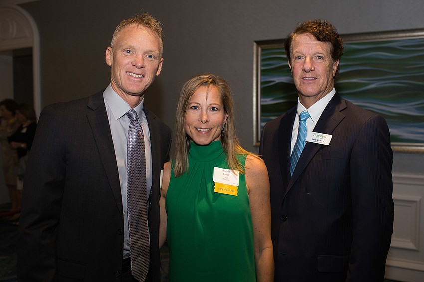 Brian and Angela Long with Gerry Radford