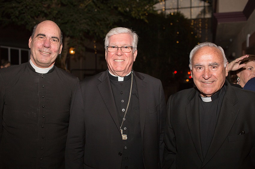 Father Robert Tatman, Bishop Frank J. Dewane and Father Celestino Gutierrez