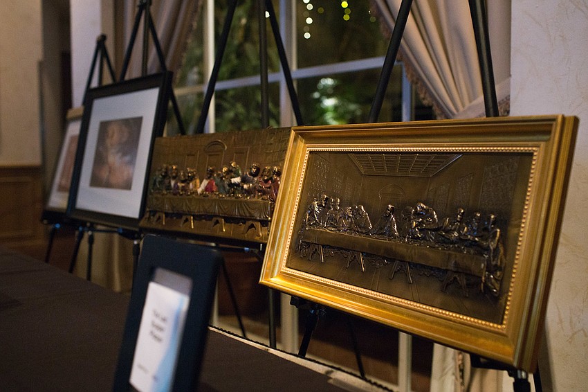 Multiple wall art was available in the silent auction.