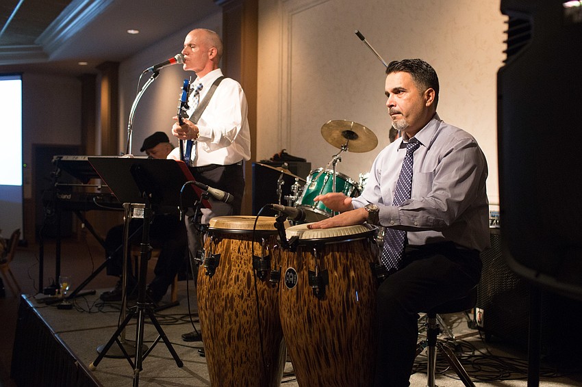 The entertainment inside the ballroom was by Emaus Guadalupano Danza Azteca.