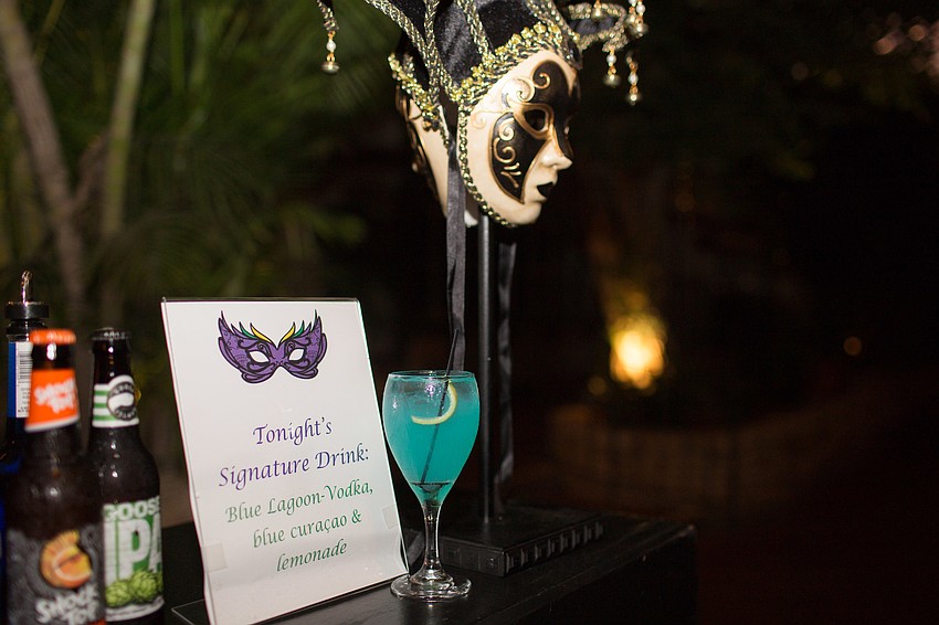 The signature drink of the night was popular among the ladies.