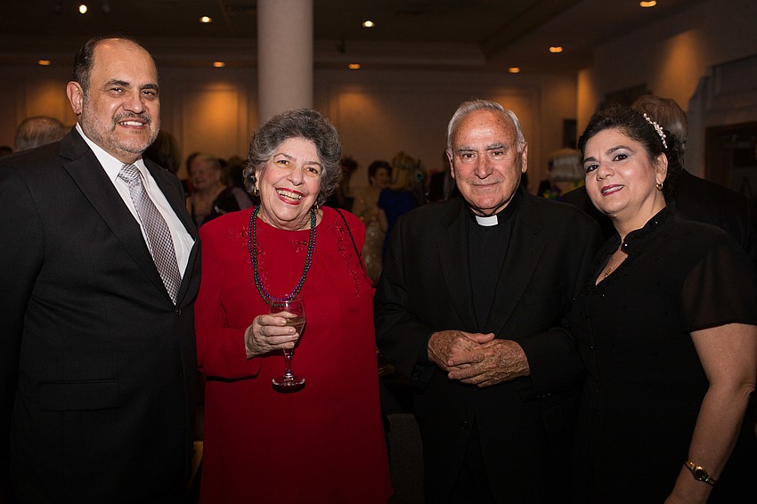 Luis Gutierrez, Silvia Suarez, Father Celestino Gutierrez and Marybel Gutierrez