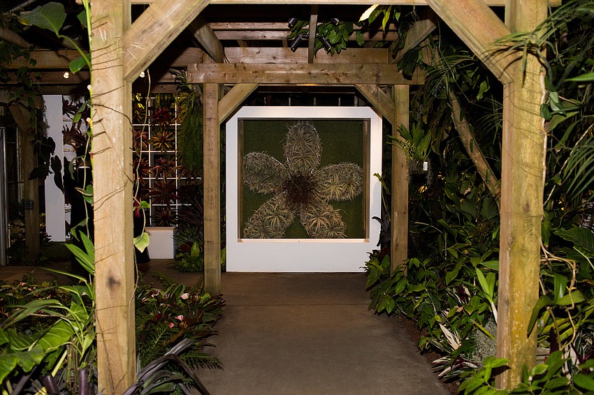 The entrance to the Orchid Ball, Warhol's Floral Playground