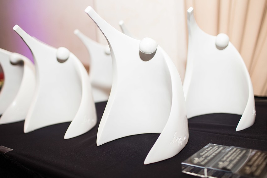 The honoree awards are replicas of the sculpture Benediction, created by 2015 honoree Sidney Fagin.