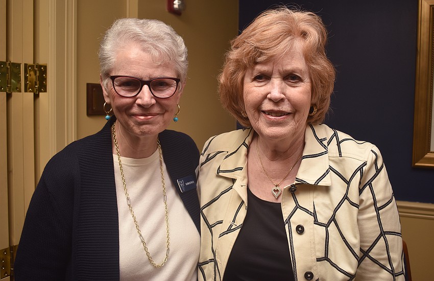 Gloria Detwiler and Marge Corry