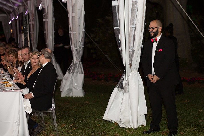 The menu was Capote's favorite detail of the night. “Although everything was so fantastic, but women in beautiful gowns and men in tuxedos eating a hamburger, you don’t see that,