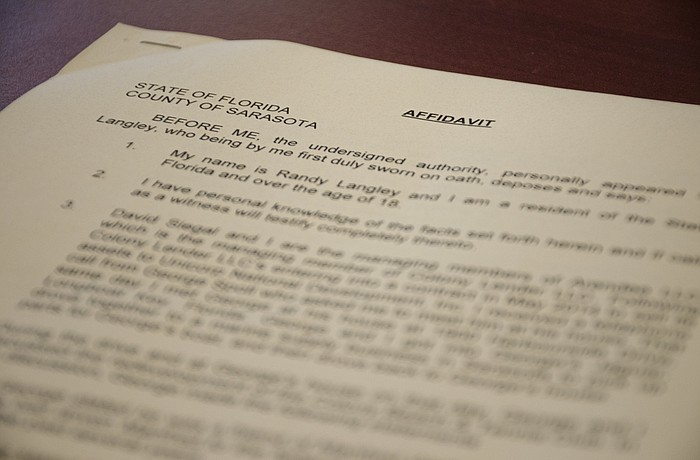 A 2016 affidavit alleges commissioners George Spoll and Jim Brown violated Florida's open government law, a potential second degree misdemeanor.