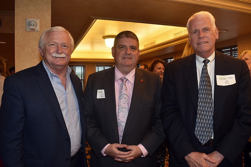 Arts and Cultural Alliance Executive Director Jim Shirley, Sarasota County Schools Superintendent Todd Bowden and Dan Bailey
