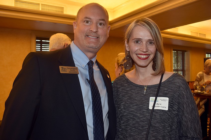Sarasota County Schools Executive Director of Elementary Education Christopher Renouf and Maria Schaedler-Luera