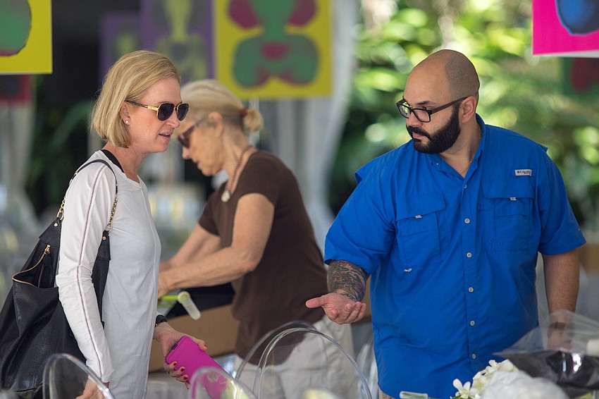 Getting Orchid Ball set up was an all-hands-on-deck project. In all, putting the event together was a five-day installation. Capote says there was over 200 hours of labor all-together.