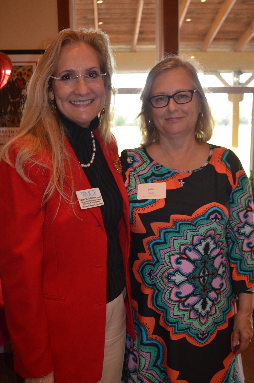 Sarasota's Suzi Atherton and Julie Smith of the Women's Charitable Fund, planned the event.
