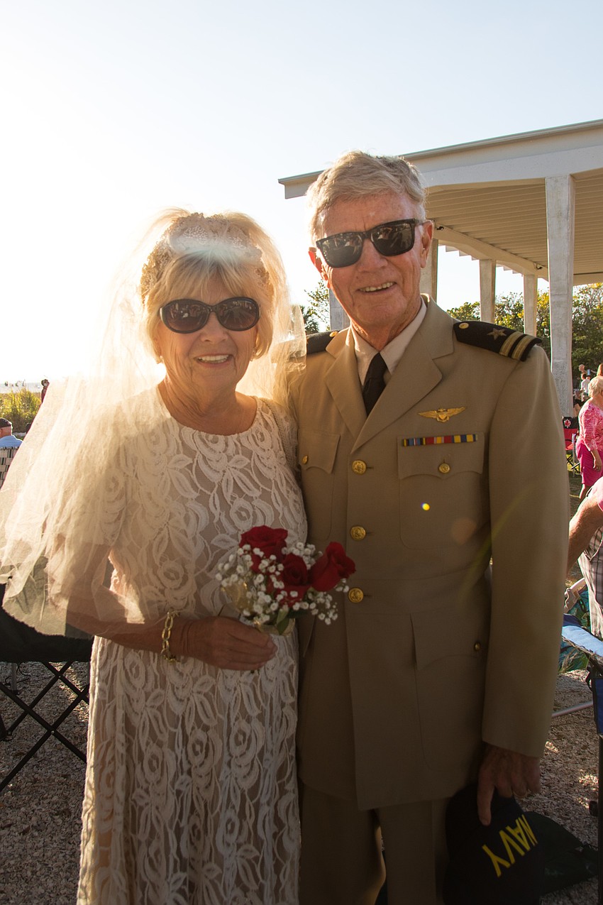 Nancy and John Meyers have been married longer than any other couple at the ceremony. The couple had just celebrated their 50th anniversary.