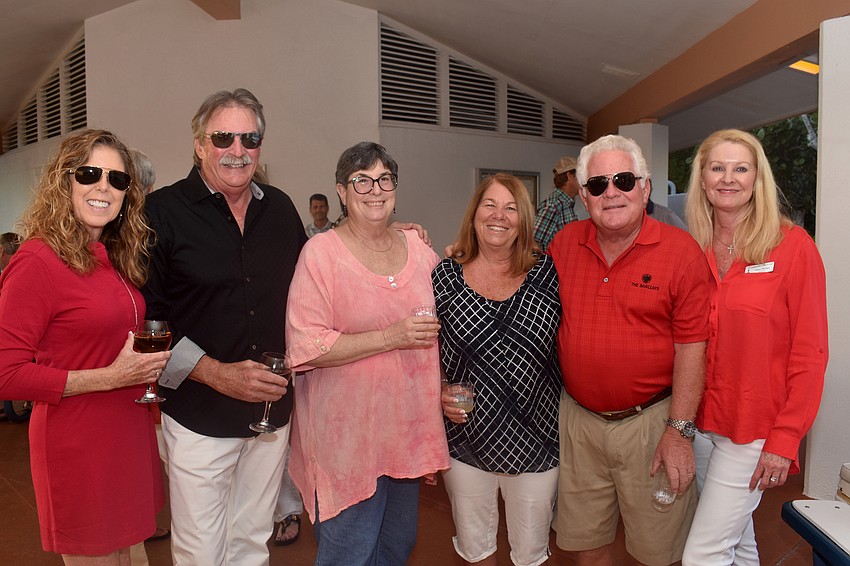Lyn and Mike Haycock, Debbie Cohen, Cathy Bishop and Bill Bishop and Susan Phillips