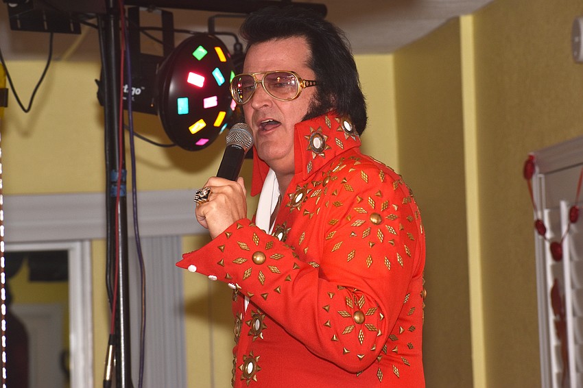 Elvis opens his performance with “America the Beautiful.”