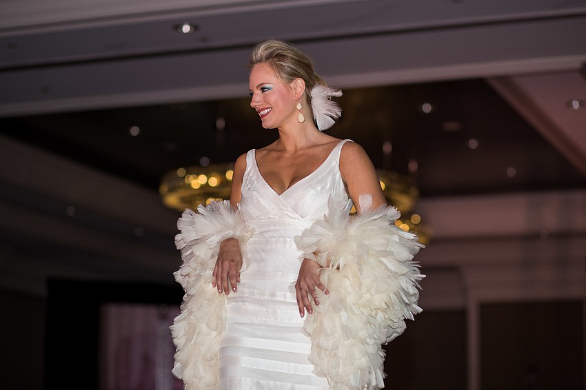 One of the biggest trends for the show was feathers.