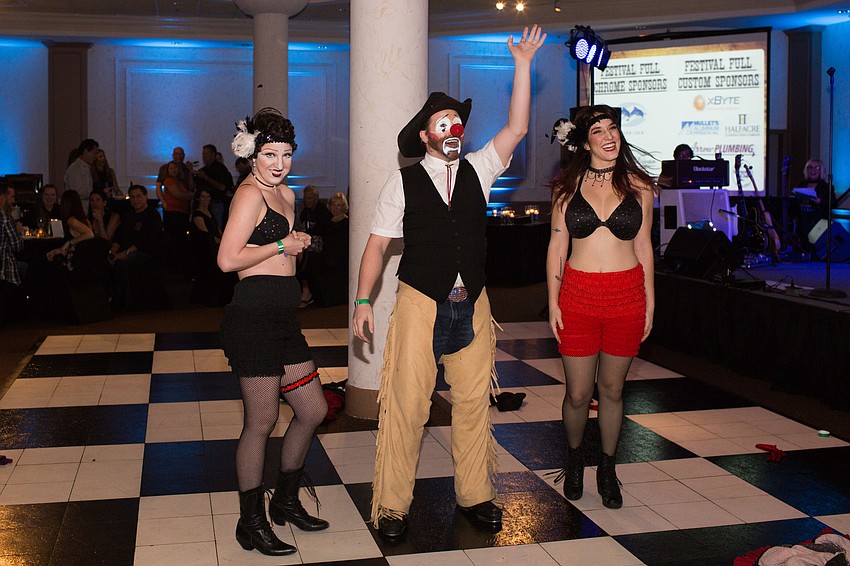 Live entertainment included the Big Red Nose Burlesque.