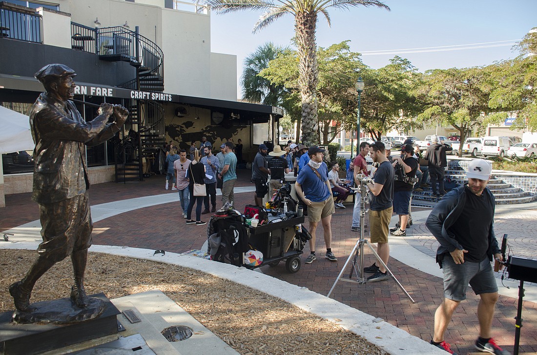 Students and professionals collaborated to shoot a national commercial in Sarasota.