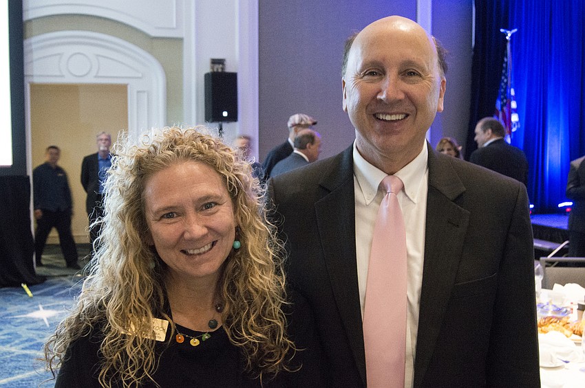 City of Sarasota Commissioner Jen Ahearn-Koch and Gulf Coast Community Foundation President and CEO Mark Pritchett
