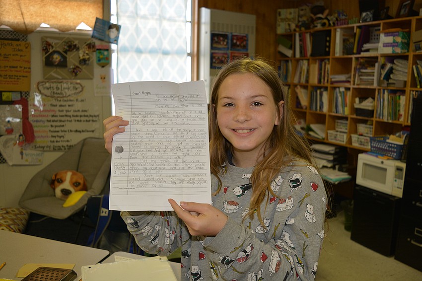 Megan Conley: “I want to know what it’s like over there, like who runs the country? Is it like a king or a queen or a president?”