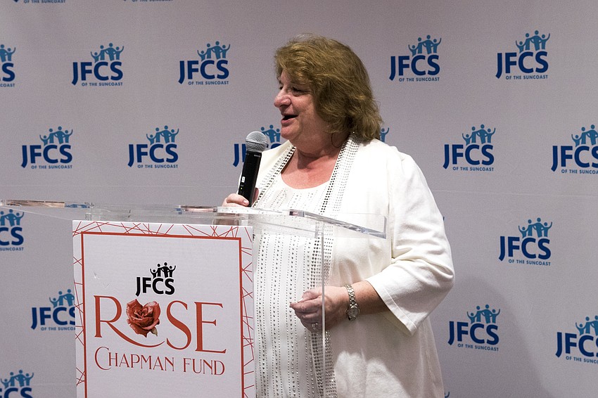 Chapman thanks the JFCS staff, volunteers, donors and community partners.