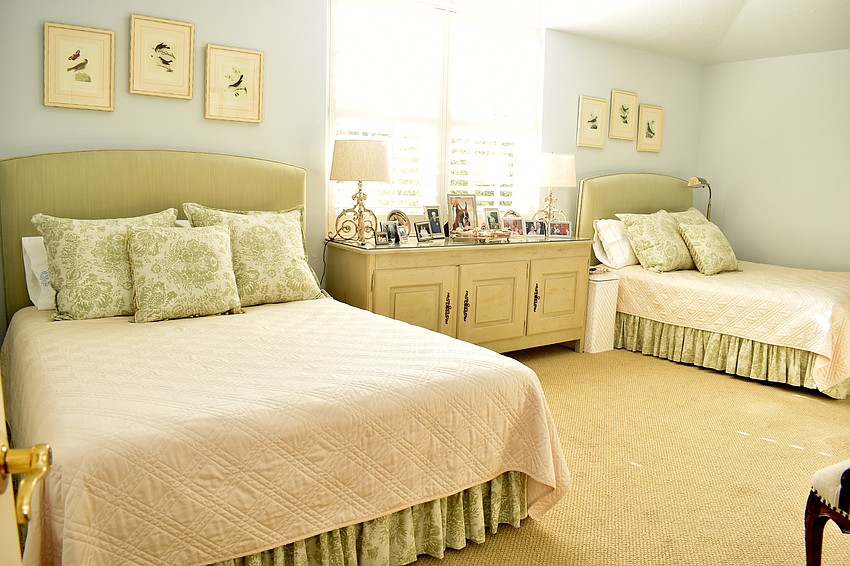 A private double bedroom is hidden up a short stairway off the main floor.