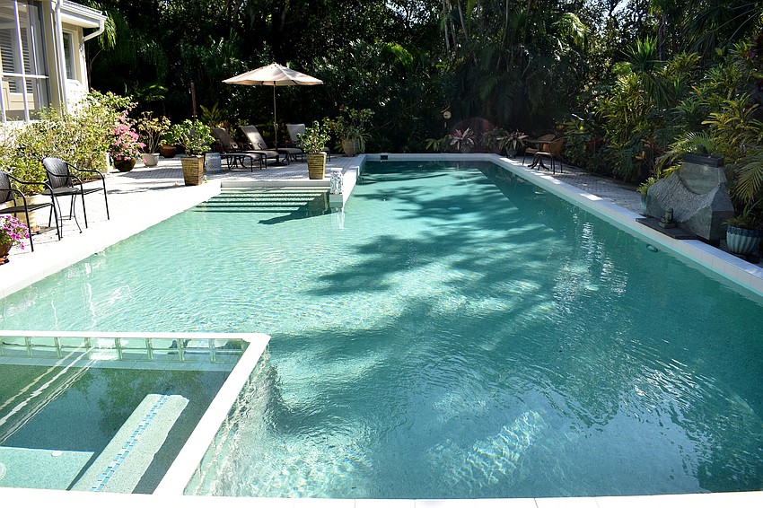 The Hennigan home is reportedly home to the largest saltwater pool on Longboat Key.
