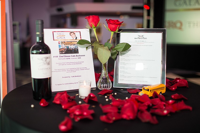 This auction item was an 8-course dinner for two at Barbosso.