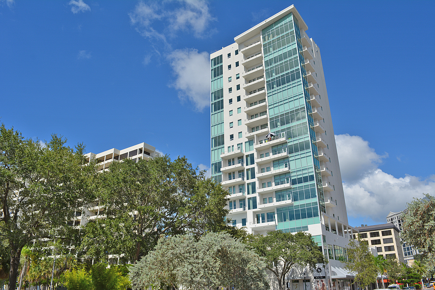 A condominium at The Jewel in downtown Sarasota recently sold  for $4.2 million.