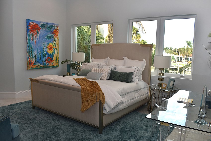 The master bedroom has a walk-in closet and bathroom.