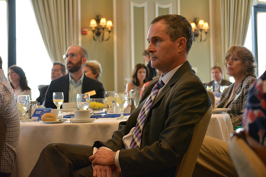 Brett Morris, of Momentum Consulting, says the presentation by Visible Men Academy founder Neil Phillips is 