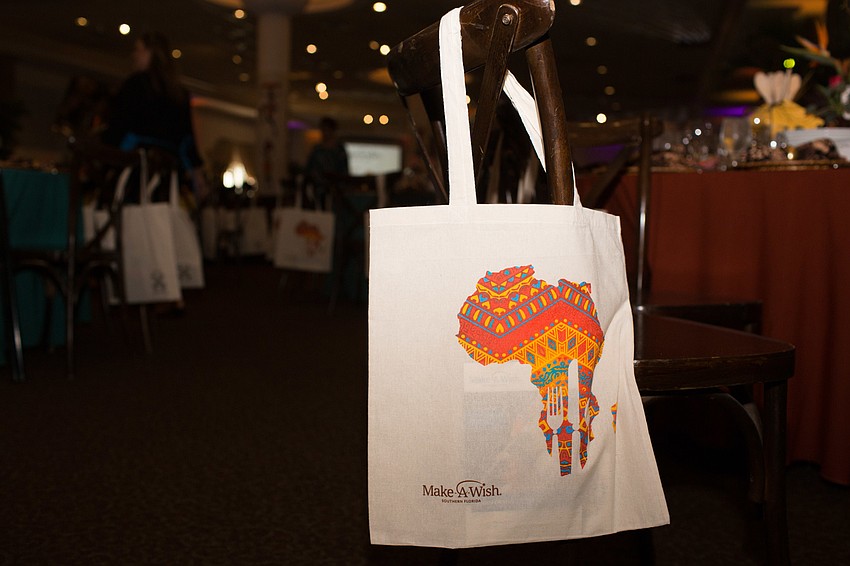 Each guest received a bag on their chair.