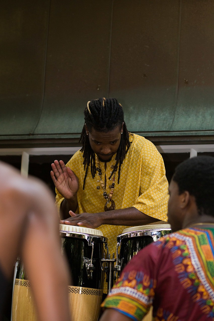 Donald Walts plays the drums.